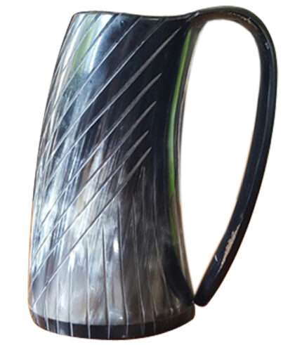 HR78 Line Design Drinking Horn Mug