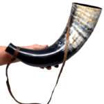 HR44 Drinking Horn with Leather Belt