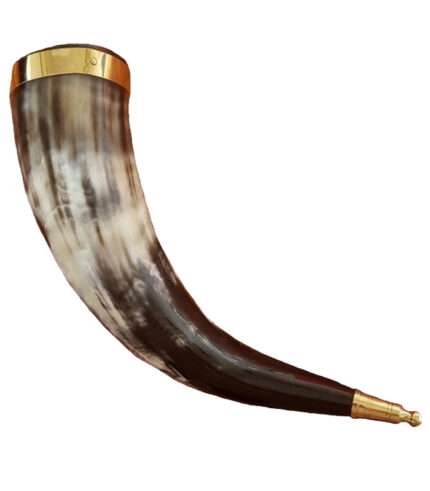 HR55 Drinking Horn with Brass Border