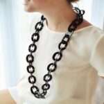 Horn jewelry in black color