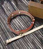 Pure Leather Belt for Camera in Brown Color - Image 2