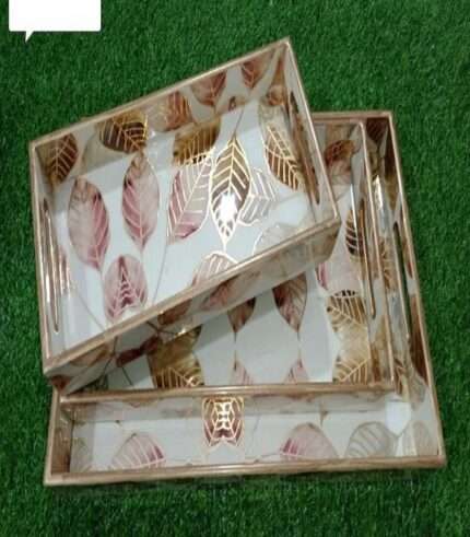 Set of three Designed Tray