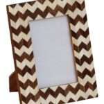 Brown Zic Zac  Style Photo Frame