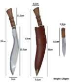 KH24 High Carbon Steel Wooden Handle Khukri - Image 4
