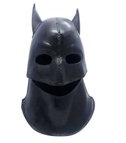 H172 Batman Leather Helmet