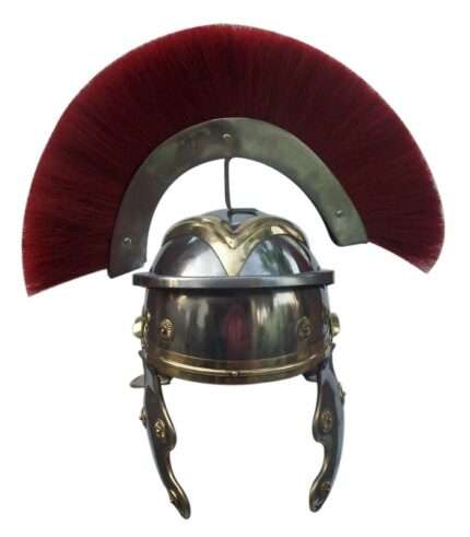 H14 Roman Helmet with Red Crest