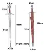 SD165 Medieval Broad Sword - Image 6