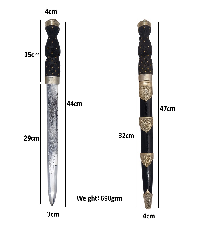 Khukriwala Dagger KH-83 HK30 Scottish Dirk - Image 6