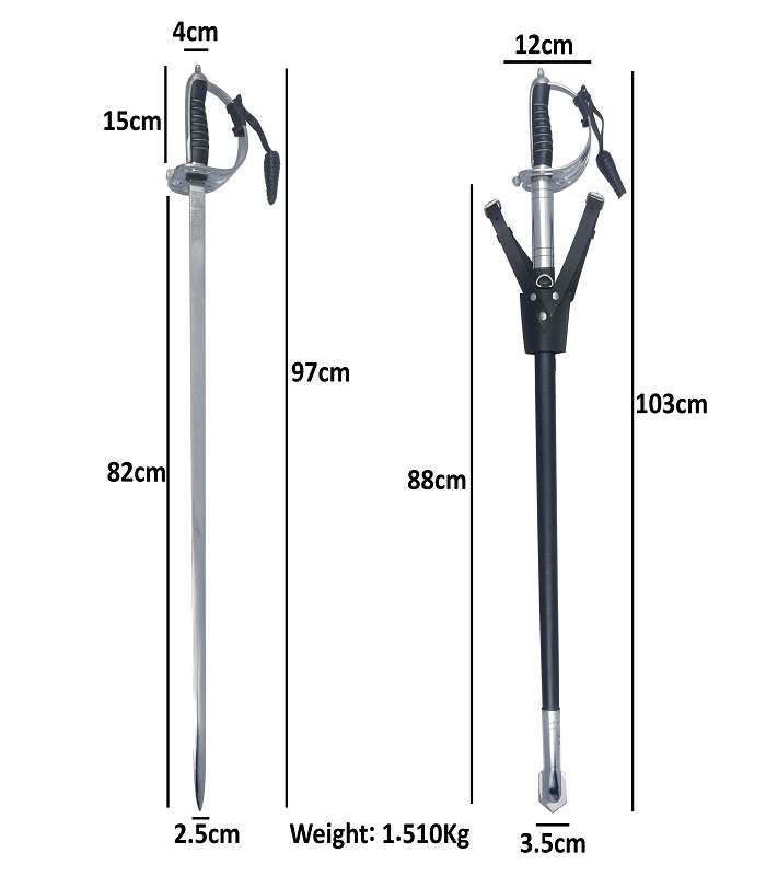Khukriwala Sword KH-407 SD178 Military Ceremonial Sword - Image 6