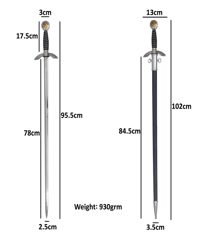 Khukriwala Sword KH-516 SD163 Battle Sword (33 inches blade) - Image 6