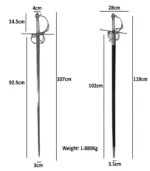 RP23 Renaissance Style Fencing Rapier - Image 7