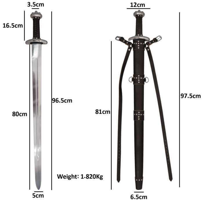 48 copy SD048 Anglo Saxon II Sword (31 inches blade) - Image 2