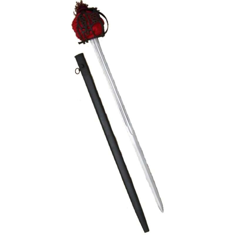 SD79b Scottish Broad Black Basket Hilt Sword copy
