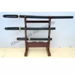 Japanese Samurai Set of 3 with Stand