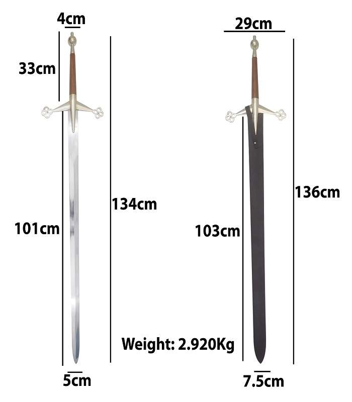 Sword SD-81d SD080 Scottish Claymore ( 42 inches blade) - Image 5