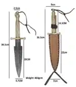 DM16 Damascus Knife - Image 6