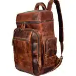 BG06 Waxy crunchy duffle luggage leather bag2