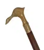 WS18 Brass Duck Handle Walking Stick - Image 2