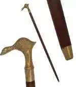 WS18 Brass Duck Handle Walking Stick - Image 4