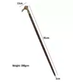 WS18 Brass Duck Handle Walking Stick - Image 5