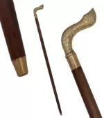 WS17 Brass Handle Indian Walking StickBrass Handle - Image 4