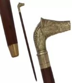 WS20 Antique Hourse Handle Walking Stick - Image 5