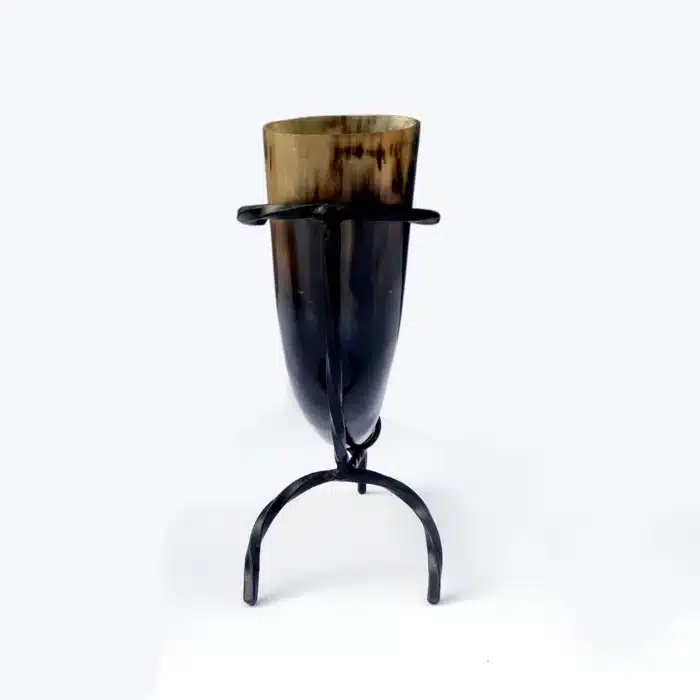 MRD02a Drinking Horn with Metal Stand MRD02 Drinking Horn with Metal Stand - Image 2