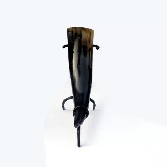 MRD02b Drinking Horn with Metal Stand MRD02 Drinking Horn with Metal Stand - Image 3