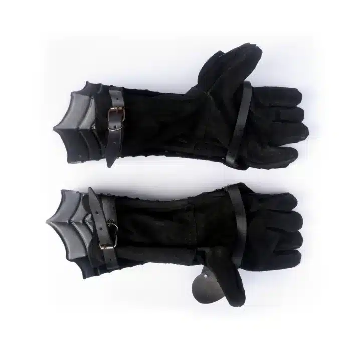 MRG01 Medieval Black Antique Finish Gauntlet (glove) - Image 4