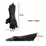 MRG01 Medieval Black Antique Finish Gauntlet (glove) - Image 6