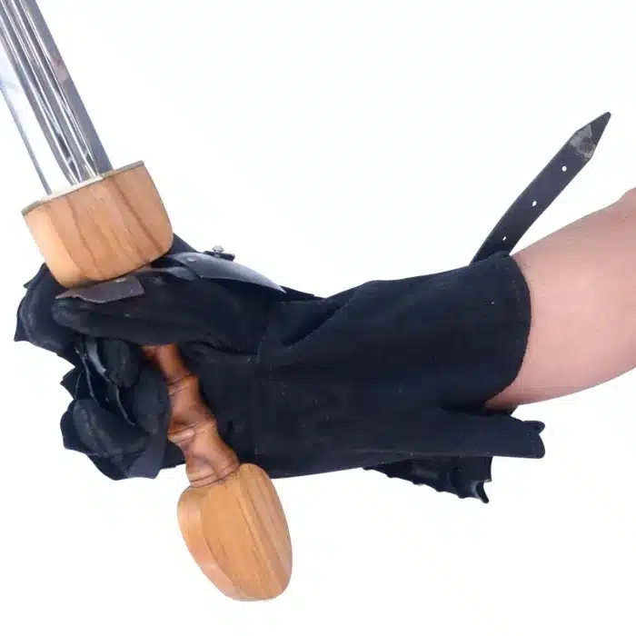 MRG01 Medieval Black Antique Finish Gauntlet (glove) - Image 10