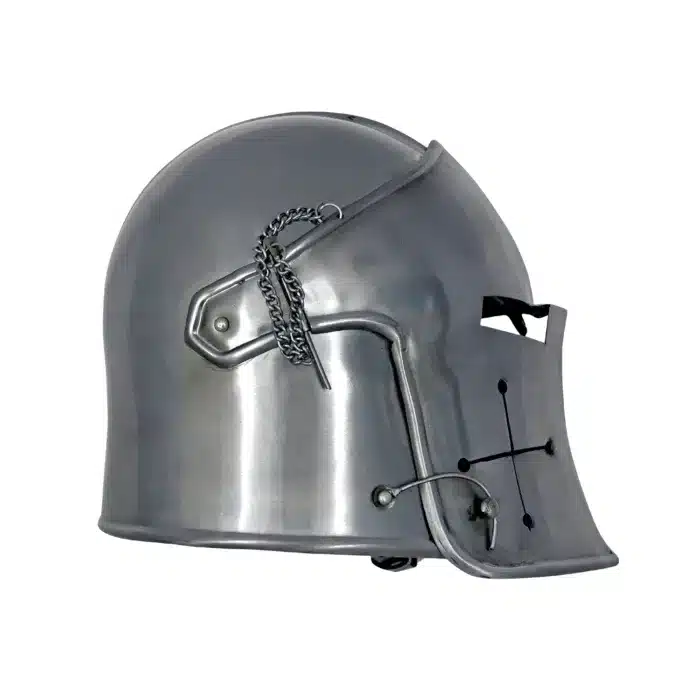 MRH02 Medieval Renaissance Detachavle Visor Barbuta Helmet - Image 2