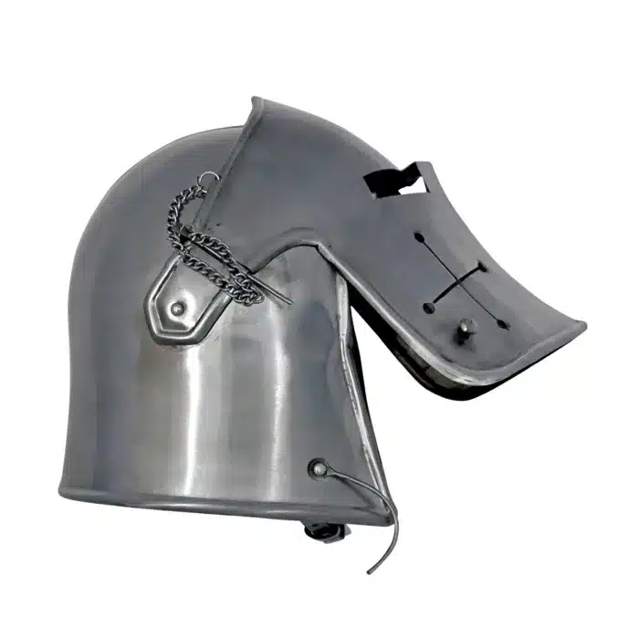 MRH02 Medieval Renaissance Detachavle Visor Barbuta Helmet - Image 3