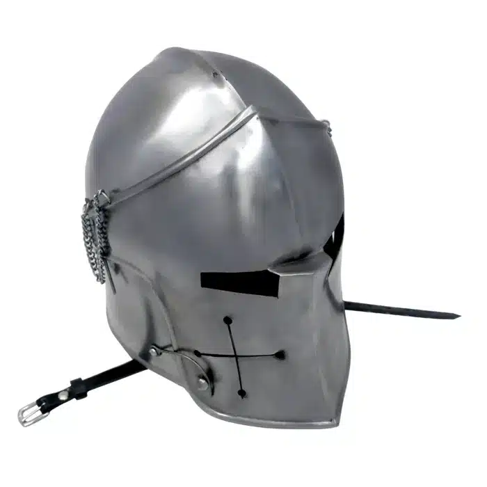 MRH02 Medieval Renaissance Detachavle Visor Barbuta Helmet - Image 4