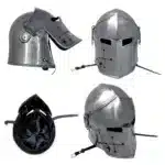 MRH02 Medieval Renaissance Detachavle Visor Barbuta Helmet - Image 7