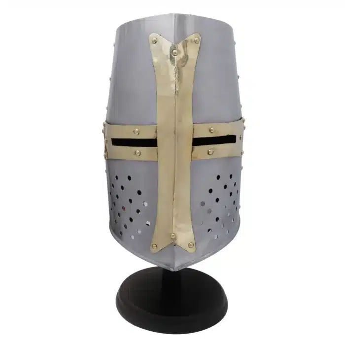 MRH03 Crusader Knight Helmet with Brass Cross MRH03 Crusader Knight Helmet with Brass Cross