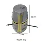 MRH03 Crusader Knight Helmet with Brass Cross - Image 4