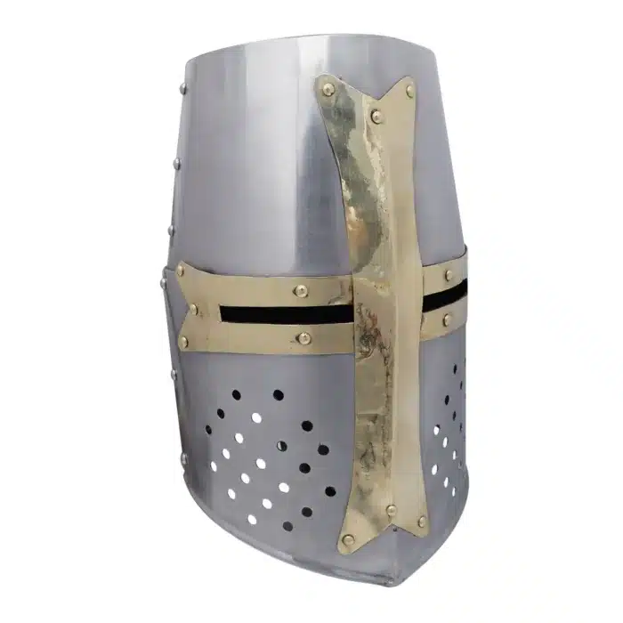 MRH03i Crusader Knight Helmet with Brass Cross MRH03 Crusader Knight Helmet with Brass Cross - Image 10
