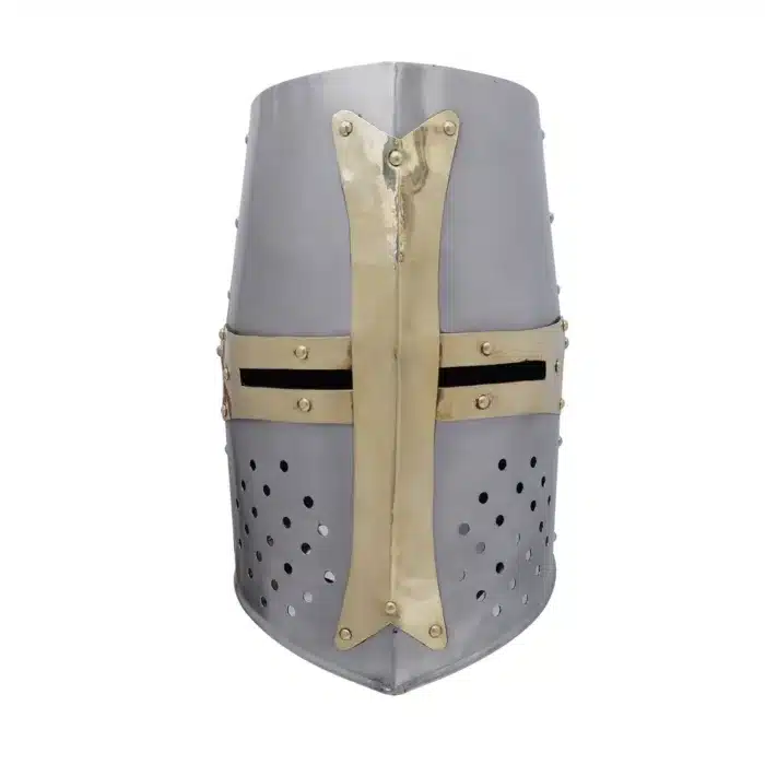 MRH03j Crusader Knight Helmet with Brass Cross MRH03 Crusader Knight Helmet with Brass Cross - Image 11