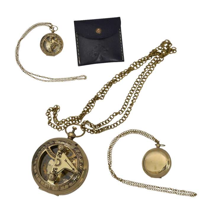 MRN02 Brass Sundial Compass Solid Brass Pocket Wintage - Image 5