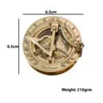 MRN05 Authentic Wintage Style Brass Pocket Sun Dial Campass - Image 8