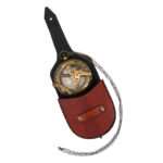 MRN06 Authentic Wintage Style Brass Pocket Sun Dial Campass with Leather Case Decor Collection Nautical Item