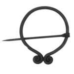 MRPin02 Hand-forged Brooch with Spiral Ends