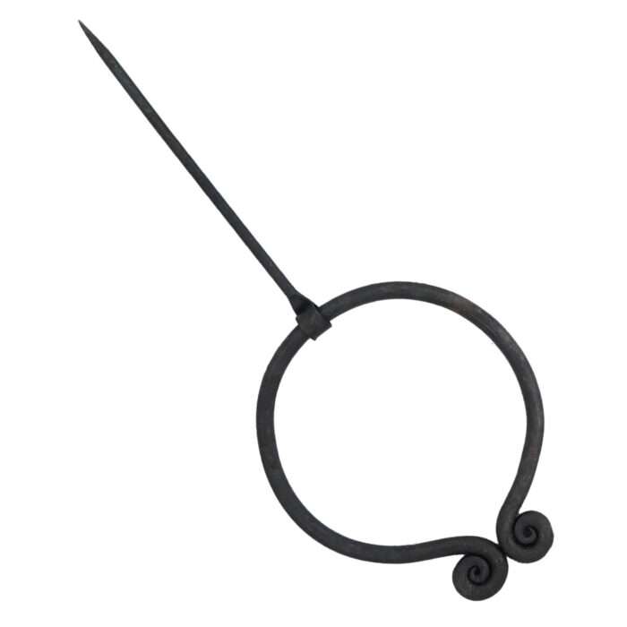 MRPin02 Hand-forged Brooch with Spiral Ends - Image 2