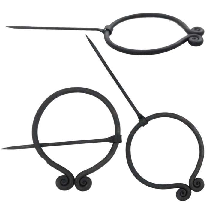 MRPin02 Hand-forged Brooch with Spiral Ends - Image 5