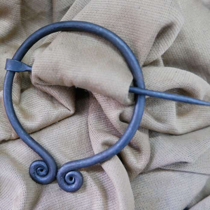 MRPin02 Hand-forged Brooch with Spiral Ends - Image 3