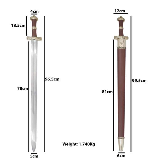 SD240 Viking Sword with Scabbard - Image 8