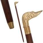 MRWS02 Walking Stick with Brass Dog Handle Grip - Image 5