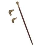 MRWS04 Walking Stick with Brass Handle Grip - Image 3