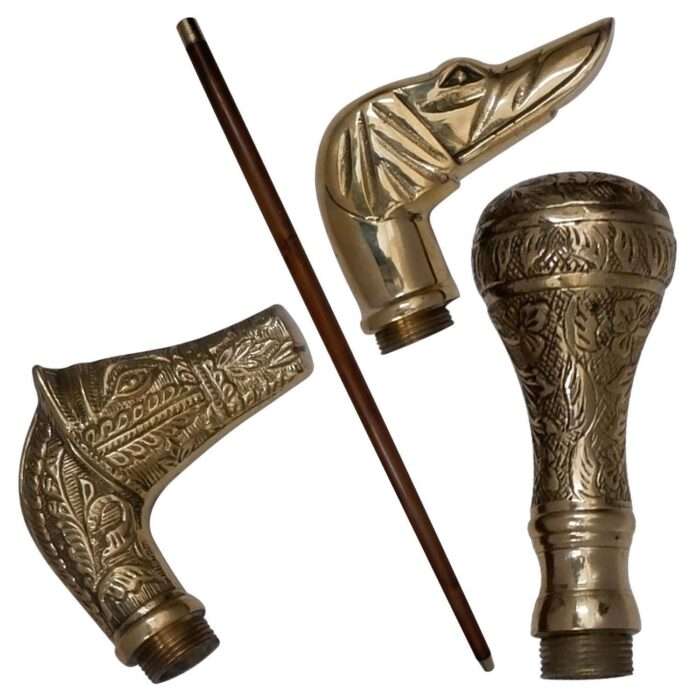 MRWS04 Walking Stick with Brass Handle Grip - Image 8